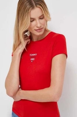 Zdjęcie produktu Tommy Jeans t-shirt damski kolor czerwony DW0DW17357