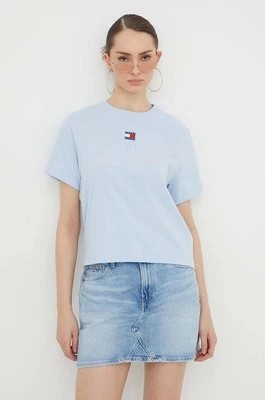 Zdjęcie produktu Tommy Jeans t-shirt damski kolor niebieski DW0DW17391