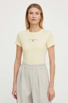 Zdjęcie produktu Tommy Jeans t-shirt damski kolor żółty DW0DW18140