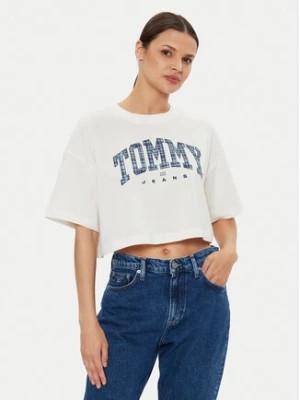 Zdjęcie produktu Tommy Jeans T-Shirt DW0DW18420 Écru Oversize