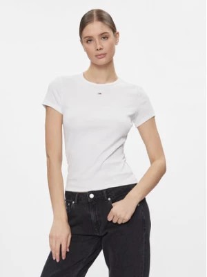 Zdjęcie produktu Tommy Jeans T-Shirt Essential DW0DW17383 Biały Slim Fit