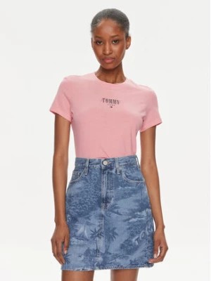 Zdjęcie produktu Tommy Jeans T-Shirt Essential DW0DW17839 Różowy Slim Fit
