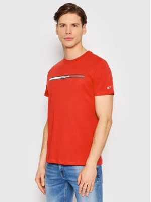 Zdjęcie produktu Tommy Jeans T-Shirt Essential Flag DM0DM13509 Czerwony Regular Fit