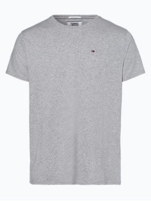 Zdjęcie produktu Tommy Jeans T-shirt męski Mężczyźni Bawełna szary jednolity,