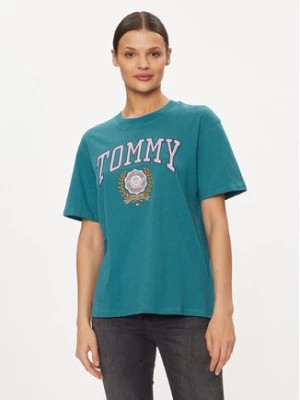 Zdjęcie produktu Tommy Jeans T-Shirt Varsity DW0DW17824 Niebieski Relaxed Fit