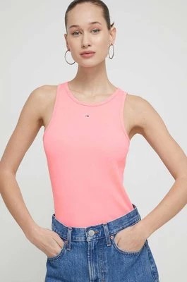 Zdjęcie produktu Tommy Jeans top damski kolor różowy DW0DW17382