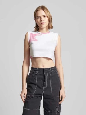 Zdjęcie produktu Top krótki z efektem prążkowania Calvin Klein Jeans