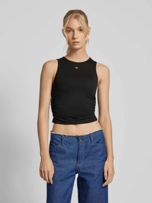 Zdjęcie produktu Top o kroju slim fit z bocznymi marszczeniami model ‘GATHERING’ Tommy Jeans