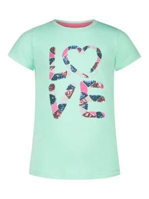 Zdjęcie produktu Topo Koszulka "Love" w kolorze turkusowym rozmiar: 104/110