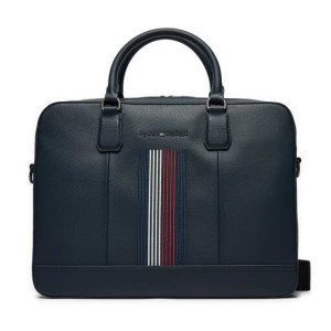 Zdjęcie produktu Torba na laptopa Tommy Hilfiger Coated Canvas Computer Bag AM0AM12492 Granatowy