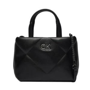 Zdjęcie produktu Torebka Calvin Klein Re-Lock Quilt Tote Mini K60K611340 Czarny