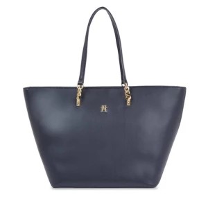 Zdjęcie produktu Torebka Tommy Hilfiger Th Refined Tote AW0AW16112 Granatowy