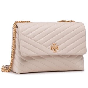 Zdjęcie produktu Torebka Tory Burch Kira Chevron Convertible Shoulder Bag 58465 Beżowy