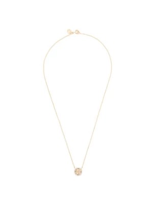 Zdjęcie produktu Tory Burch Naszyjnik Crystal Logo Delicate Necklace 53420 Złoty