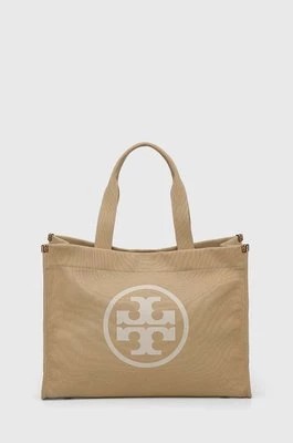 Zdjęcie produktu Tory Burch torebka Ella Canvas Tote Ella Canvas kolor beżowy 148792.275