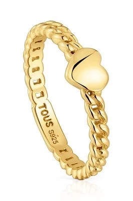 Zdjęcie produktu Tous pierścionek ze srebra pokrytego złotem Bold Motif 1004106712