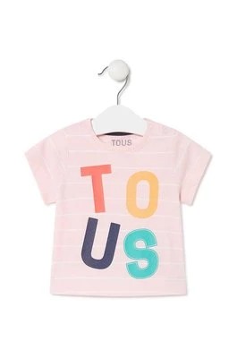 Zdjęcie produktu Tous t-shirt bawełniany dziecięcy kolor różowy