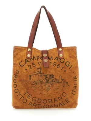 Zdjęcie produktu Tradycyjna torba z płótna z nadrukiem Teodorano Campomaggi