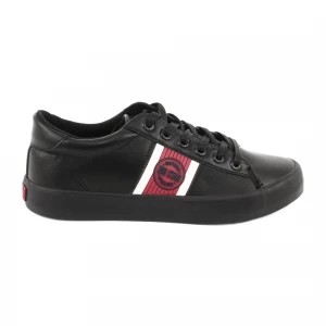 Zdjęcie produktu Trampki buty sportowe Big star GG174111 czarne białe czerwone