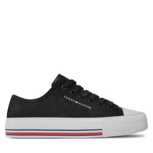 Zdjęcie produktu Trampki Tommy Hilfiger Low Cut Lace-Up Sneaker T3A9-33185-1687 S Czarny