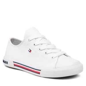 Zdjęcie produktu Trampki Tommy Hilfiger Low Cut Lace Up Sneaker T3X4-30692-0890 S Biały