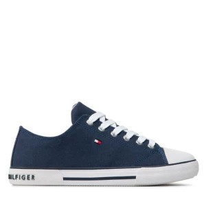 Zdjęcie produktu Trampki Tommy Hilfiger Low Cut Lace-Up Sneaker T3X4-32207-0890 S Granatowy