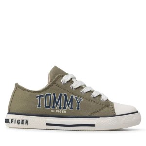Zdjęcie produktu Trampki Tommy Hilfiger Low Cut Lace-Up Sneaker T3X4-32208-1352 M Zielony