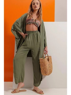 Zdjęcie produktu Trend Alacati 2-częściowy zestaw "Trend Alaçat Stili" w kolorze khaki rozmiar: onesize