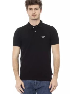 Zdjęcie produktu Trendowa Czarna Bawełniana Koszulka Polo Baldinini