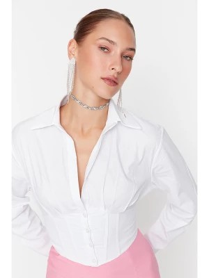 Zdjęcie produktu trendyol Bluzka w kolorze białym rozmiar: 42