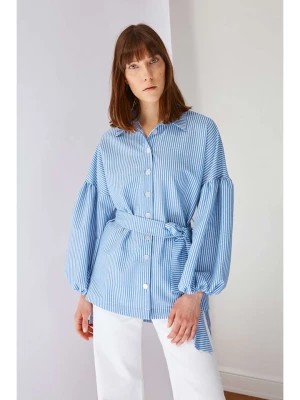 Zdjęcie produktu trendyol Koszula w kolorze niebiesko-białym rozmiar: 38