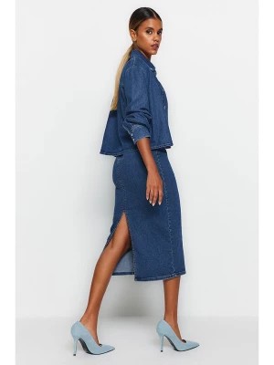 Zdjęcie produktu trendyol Spódnica dżinsowa w kolorze granatowym rozmiar: 38