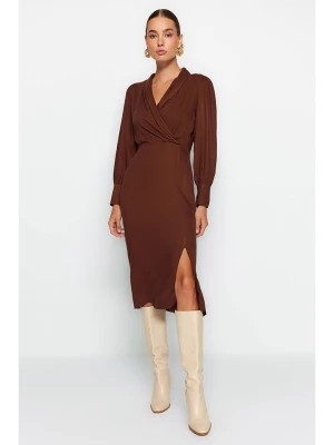 Zdjęcie produktu trendyol Sukienka w kolorze brązowym rozmiar: 38