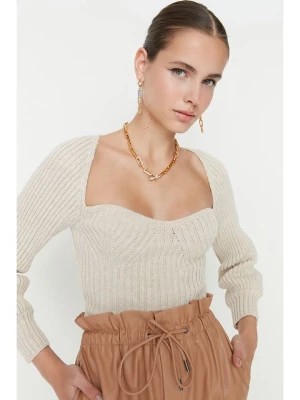 Zdjęcie produktu trendyol Sweter w kolorze beżowym rozmiar: S