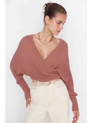 Zdjęcie produktu trendyol Sweter w kolorze szaroróżowym rozmiar: M