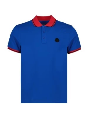 Zdjęcie produktu Tricolor Polo Koszulka Klasyczny Krój Krótki Rękaw Moncler