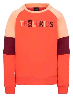 Zdjęcie produktu Trollkids Bluza "Trollfjord" w kolorze pomarańczowym rozmiar: 152