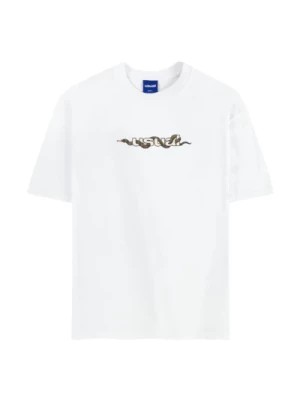Zdjęcie produktu Trujący T-shirt z białej bawełny Usual