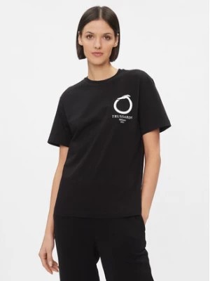 Zdjęcie produktu Trussardi T-Shirt 56T00596 Czarny Regular Fit
