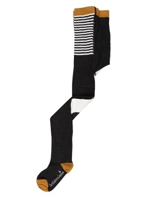 Zdjęcie produktu Turtledove London Rajstopy w kolorze czarno-musztardowo-białym rozmiar: 110-128
