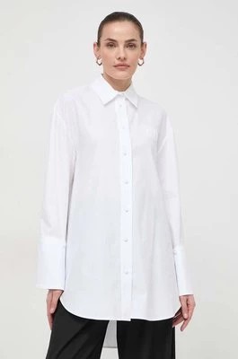 Zdjęcie produktu Twinset koszula bawełniana damska kolor biały relaxed z kołnierzykiem klasycznym