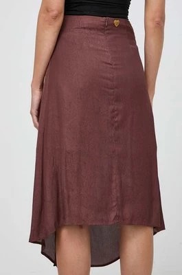 Zdjęcie produktu Twinset spódnica kolor brązowy midi rozkloszowana