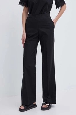 Zdjęcie produktu Twinset spodnie damskie kolor czarny proste high waist