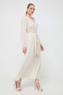 Zdjęcie produktu Twinset sukienka kolor beżowy maxi rozkloszowana