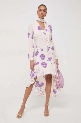 Zdjęcie produktu Twinset sukienka kolor beżowy mini rozkloszowana