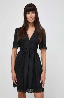 Zdjęcie produktu Twinset sukienka kolor czarny midi rozkloszowana