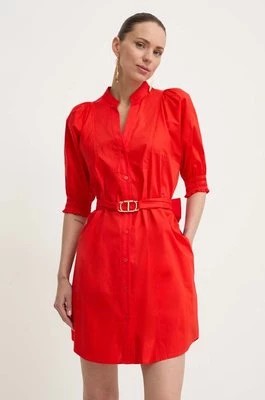 Zdjęcie produktu Twinset sukienka kolor czerwony mini oversize
