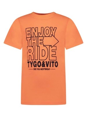 Zdjęcie produktu Tygo & Vito Koszulka "Enjoy the Ride" w kolorze pomarańczowym rozmiar: 122/128