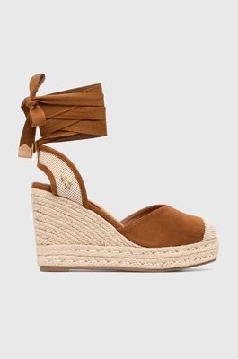 Zdjęcie produktu U.S. Polo Assn. espadryle STEFY damskie kolor brązowy na koturnie STEFY001W 4HT1