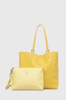 Zdjęcie produktu U.S. Polo Assn. torebka dwustronna kolor żółty